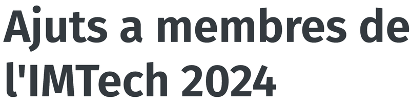 Grants for IMTech members, 2024